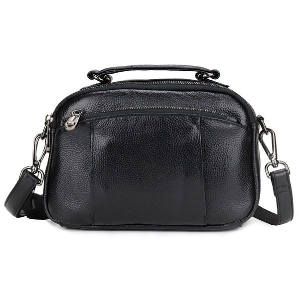 

genuine leather commuting zipper bag woman handbag women's messenger bag luxury handbags women bags designer shoulder sac