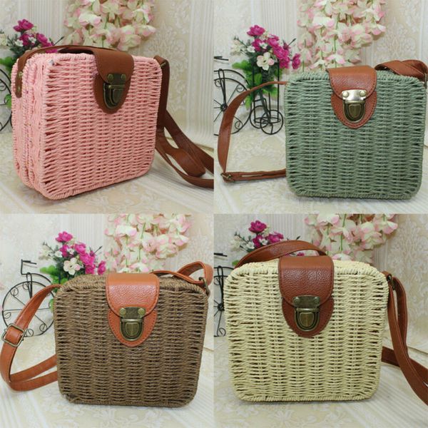 

womens straw bag woven boho beach summer tote purse handbag purse crossbody