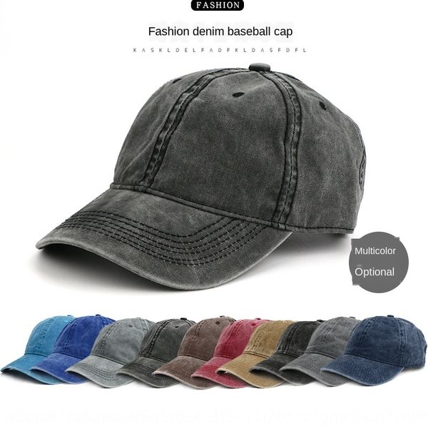 

autumn hat outdoor parent-child baseball cap korean style old baseball cap washed sun hat, Blue;gray