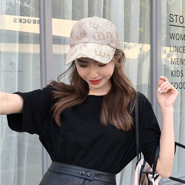 

baseball sun hat female summer lace korean fashion all-match ins baseball cap sunshade cap sun hat, Blue;gray