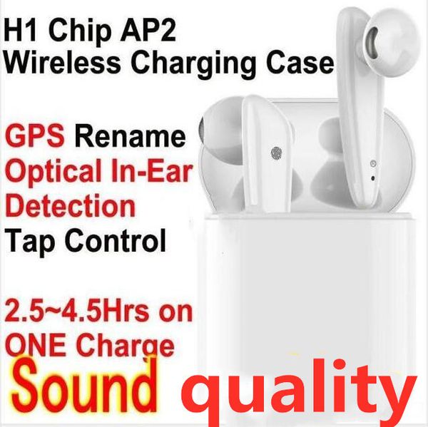 

ale tws h1 chip generation 2 2nd ap2 wireless charging bluetooth 5.0 headphones earphones sensor earbuds gps rename pop up w1 3