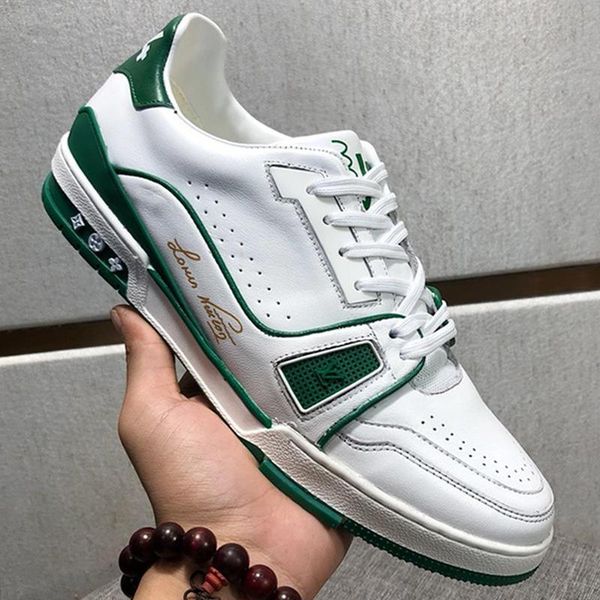 

2020 men shoes fashion breathable footwears trainers chaussures de sport pour hommes with origin box trainer sneaker men shoes casual luxury, Black