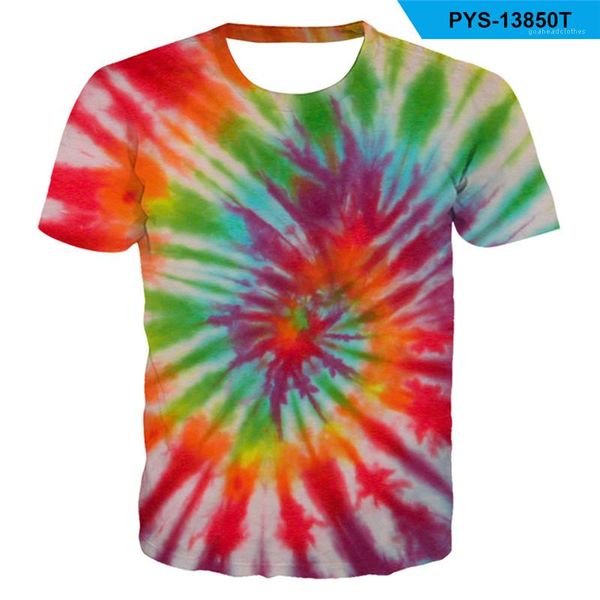 

men 3d tie dyed tshirt casual short sleeve o neck loose tshirt new mens summer, White;black