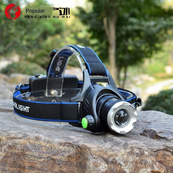 

v9-t6 strong 186-v50 light long angle lamp headlight zoom head on 18650 charging wide-angle long-range riding waterproof goods