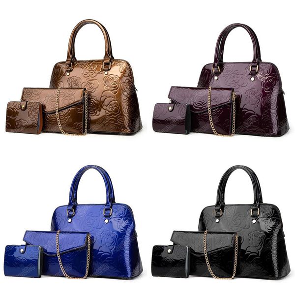 

womens combination handbag new trend crossbody bag european and american style leather three piece fashion bags card holder capricorn1978