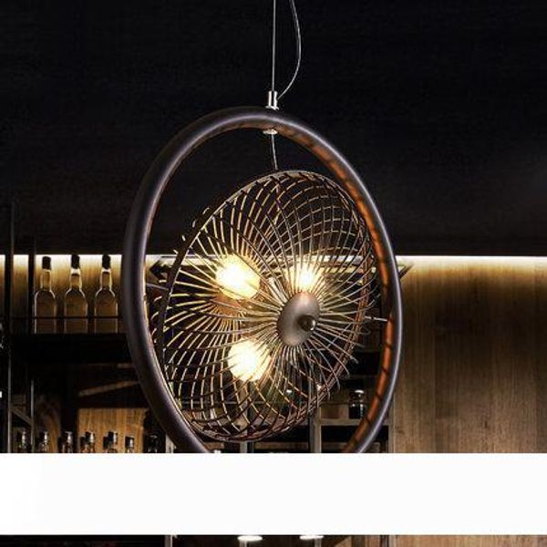 

new retro industrial wind north european led pendant lamps american style country bar personality creative loft iron fan pendant chandelier