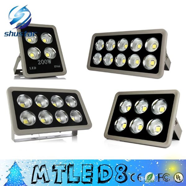 Proiettore a LED COB 200W 300W 400W 500W Riflettore Faretto per illuminazione di inondazione AC 85-265V Lampada da parete per esterni impermeabile Gargen