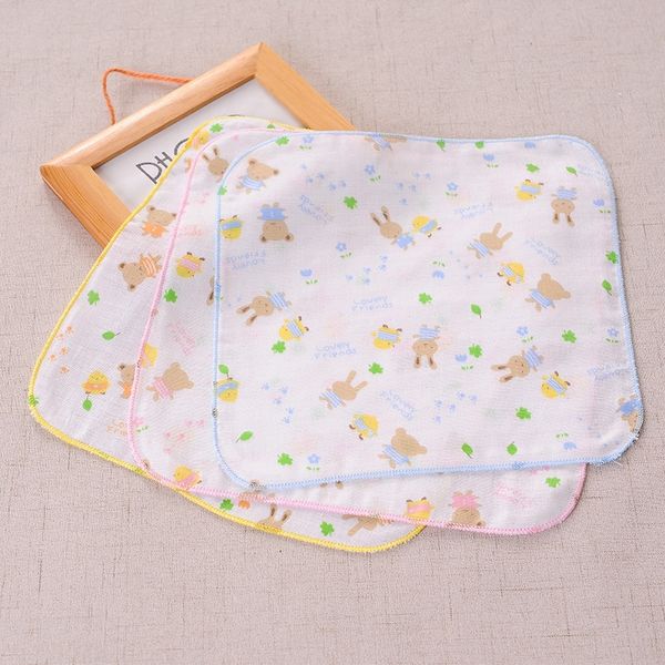 

children's face small square cotton high-density gauze infant super soft face wash handkerchief towel small square towel