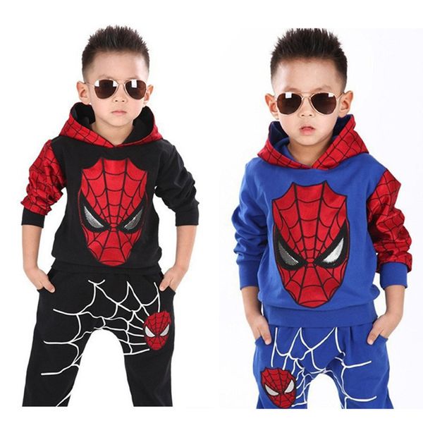 

spring autumn baby boys sets clothing kids costume casual sport suit children cartoon tracksuits coat+pant clothes, White