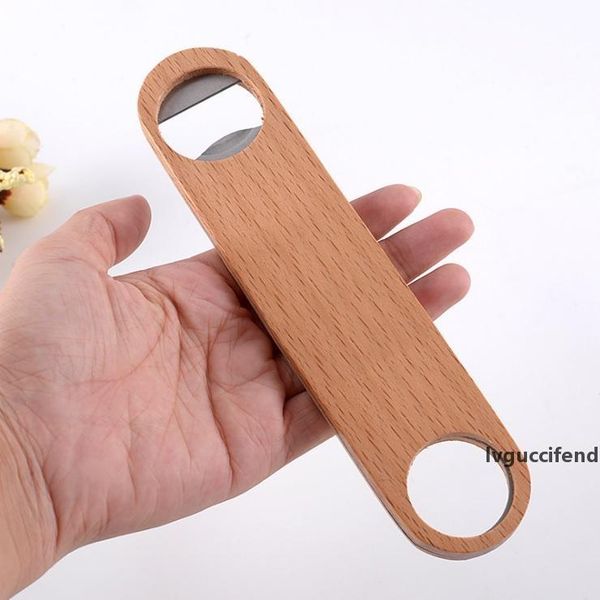 

bottle opener kitchen tools stainless steel wooden handle beer openers soda beer bottle cap opener w8325