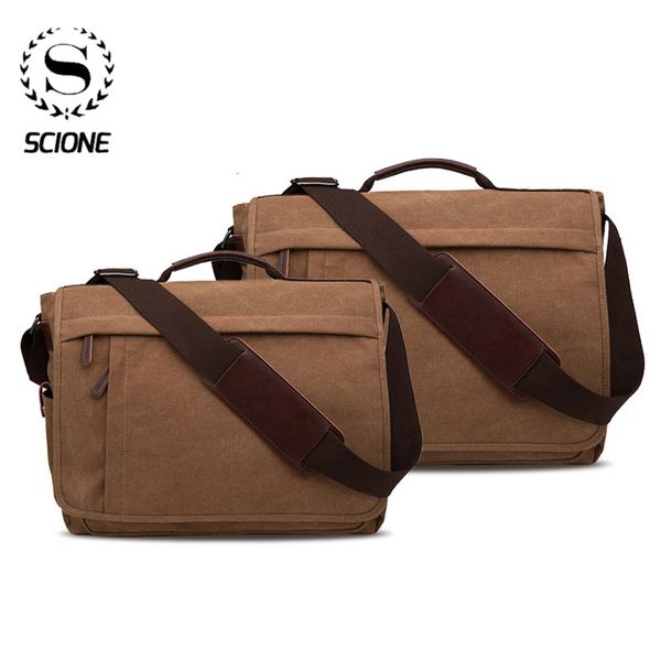 

scione men travel bag canvas casual men lapbag shoulder crossbody outdoor bags mens travel school retro zipper shoulder