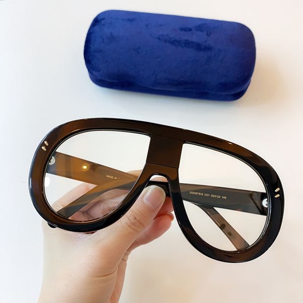 

2020 newstyle ale gg0678 fashion bigrim pilot plank sunglasses frame for men women for prescription lens fullset packing high quality