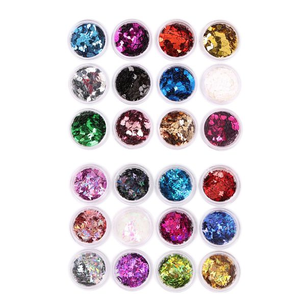

24color multi styles nail glitter sequins nail art diy decor for salon home