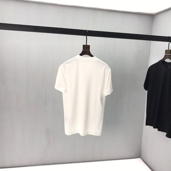

2020ss spring and summer new high grade cotton printing short sleeve round neck panel t-shirt size: -l-xl-xxl-xxxl color: black white 0x12q, White;black