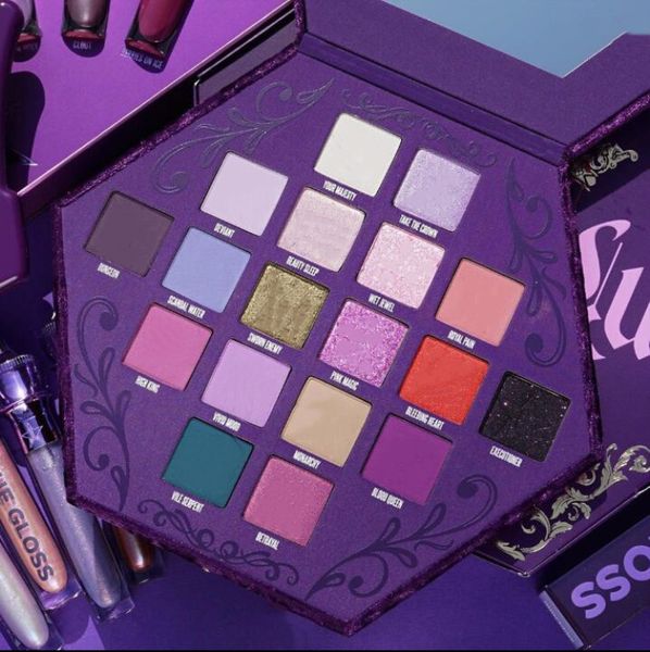 

новые 18colors j star жажда крови eyeshadow shimmer и матовая puple палитра теней косметическая палитра артистизму