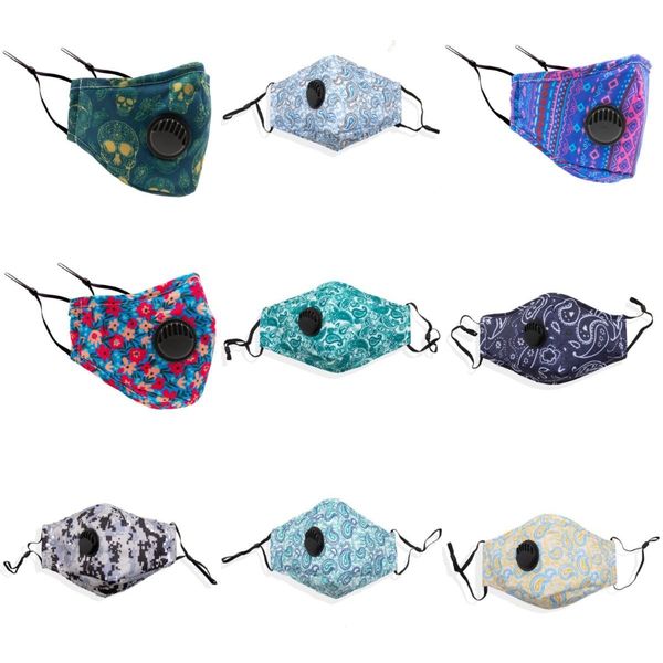 

5 colors anti dust masks anti-fog face mask for adults breathable washable reusable dustproof cotton cotton designer masks rra3042#207, Black