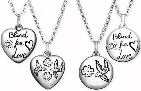 

fashion brand blind for love designer necklace for lady mens women party wedding lovers gift engagement luxury jewelry for bride with box, Silver