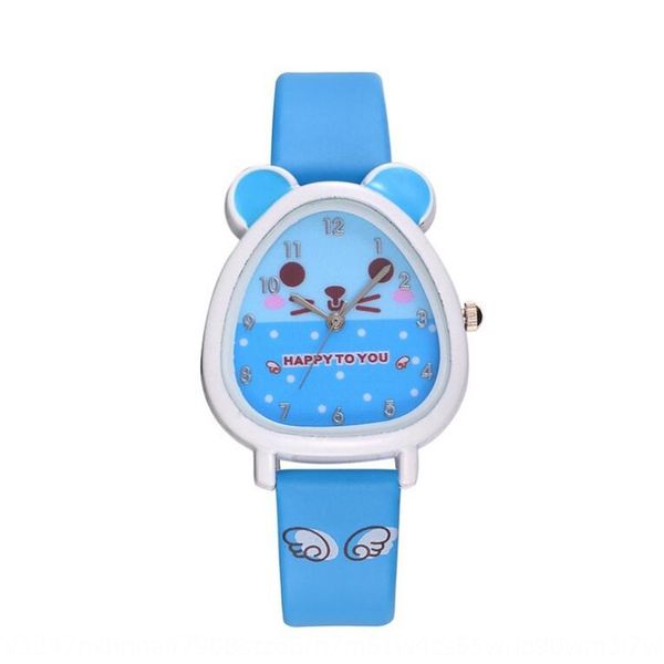 

cartoon children's pupil quartz boys' and girls' watch cute casual waterproof watch, Blue