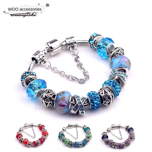 

pan girl ornament diy accessories bracelet accessories diy ornament material glass beaded bracelet product, Silver