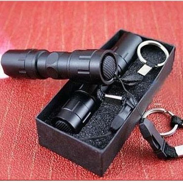 

сильный водонепроницаемый светодиодный небольшой сильный с ключевой цепью подарочной коробке фонарик ключ цепи фонарик