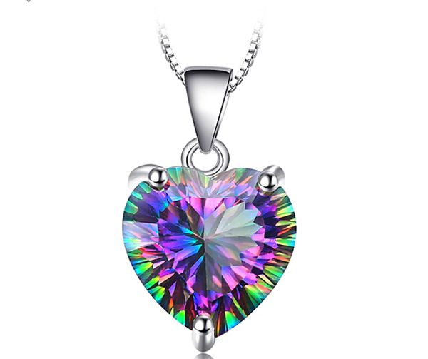 

genuine rainbow fire mystic z pendant solid 925 sterling silver pendant vintage jewelry without a chain