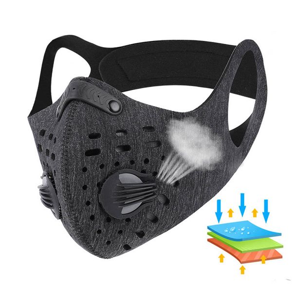 

cycling party face mask activated carbon with filter anti-pm2.5 sport running training party masks mtb road bike anti-dust mouth cover