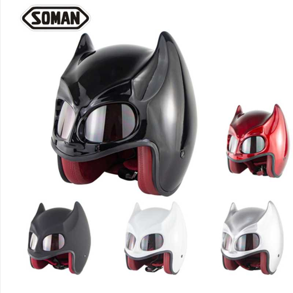 

bat man мотоциклетных шлемов iroman open face каско bat moto capacete dot зоман утверждение 560
