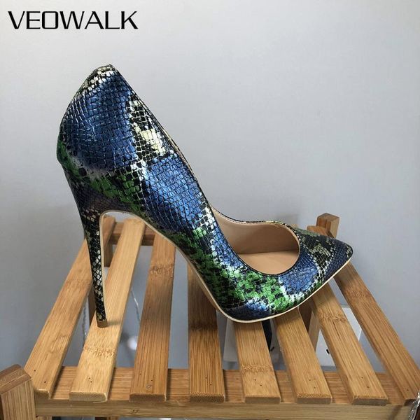 

veowalk special price size us11=cn43 =26.5cm, chic stiletto pointy toe high heels shoes, ship within 24 hours, Black