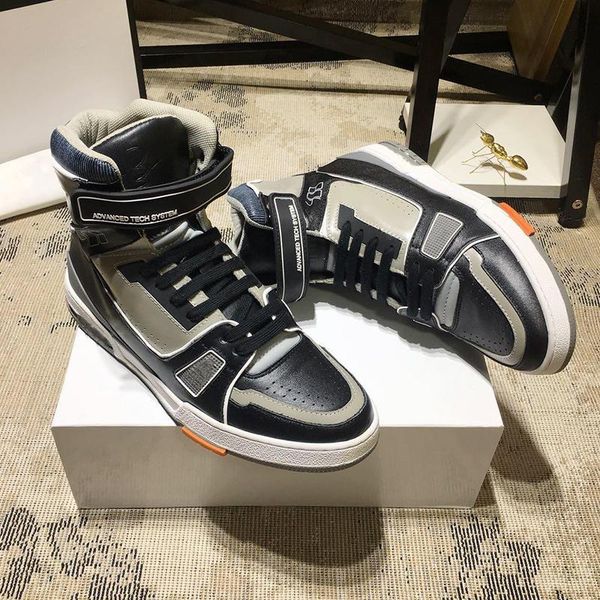 

new arrival trainer sneaker boot men 's shoes drop ship comfortable luxury footwears lace -up men shoes calzado deportivo para hombre, Black