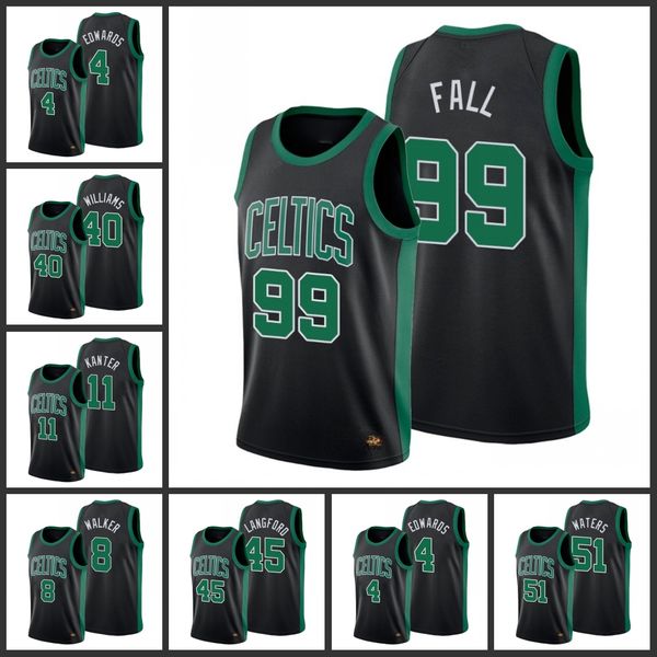 

Boston Celtics Carsen Edwards Grant Williams Jonathan Gibson Romeo Langford Tremont Waters Tacko Fall Men Earned Jersey