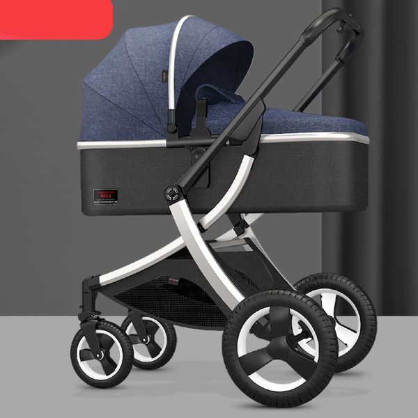 

baby stroller basket type safety seat baby stroller three in one. two in one children can lie high landscape