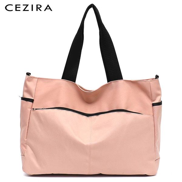 

cezira casual nylon tote bag for women large daily travel handbags ladies waterproof shoulder bag sports crossbody messenger