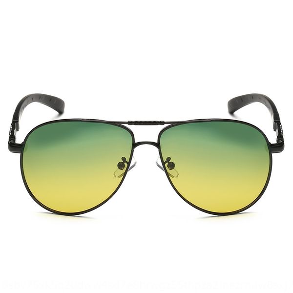 

sun day and night dual-purpose polarized driver's special driving sun glasses night vision glasses toad, White;black