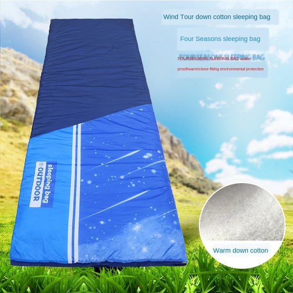 

outdoor cold-proof warm indoor lunch break camping double travel dirty down cotton warm sleeping bag sleeping bag