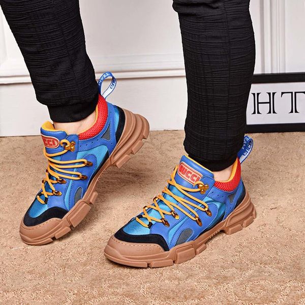 

men 's flashtrek sneaker mens shoes scarpe da uomo hiking sneakers breathable outdoor walking casual shoes lace -up sports style men s, Black