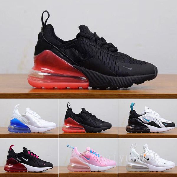 

2019 kids athletic shoes children basketball shoes wolf grey toddler sport sneakers for boy girl toddler chaussures pour enfant 28-35 t-6fr, Black
