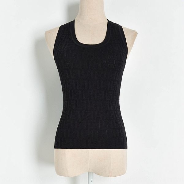 

summer new letter hollow knitted women's b20539 summer new letter hollow vest jacquard jacquard knitted vest women's b20539, Camo