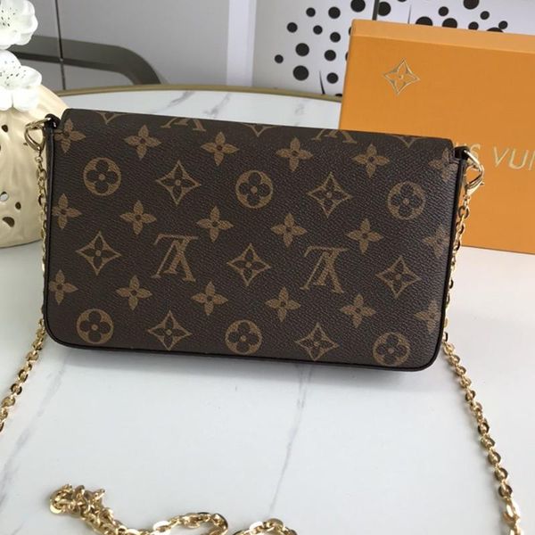 

womens leather shoulder crossbody bag card holder wallet purses clutches handbag fashion designer chain lady shoulder bags