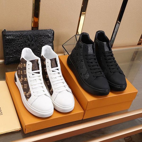 

drop ship mens shoes comfortable luxury outdoor walking casual shoes chunky sneakers lace -up low casual men shoes chaussures pour homme, Black