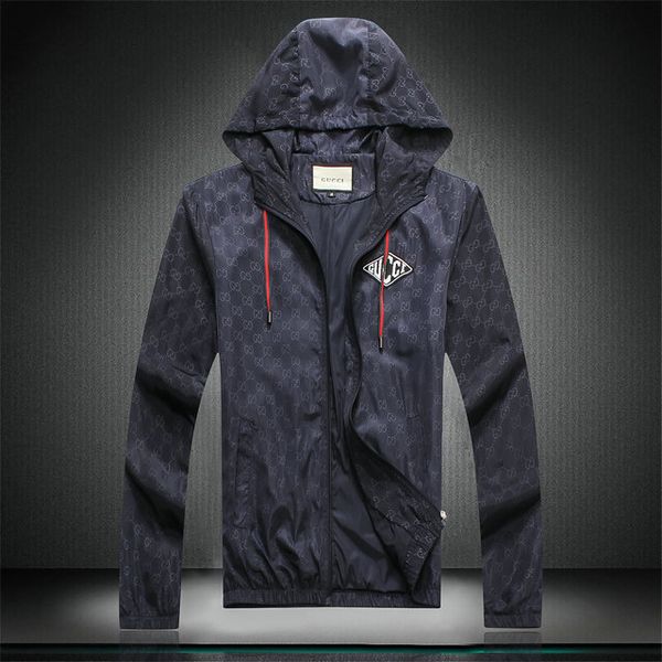 

mens designers jacket hooded jackets men fashion pattern print jacket long sleeve zipper outdoor windbreaker winter streetwear coat, Black;brown