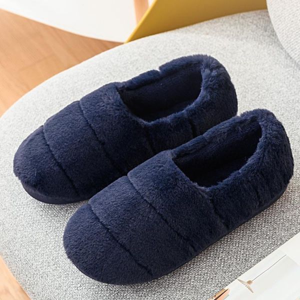 

sagace 2020 winter home slippers soft bottom non-slip comfortable warm couple cotton slippers cotton plush cute, Black
