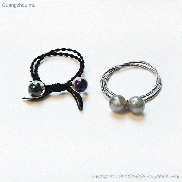 

accessories high stretch rubber tie durable baby red rubber band princess hair band korean hair headdress children's net, Slivery;white