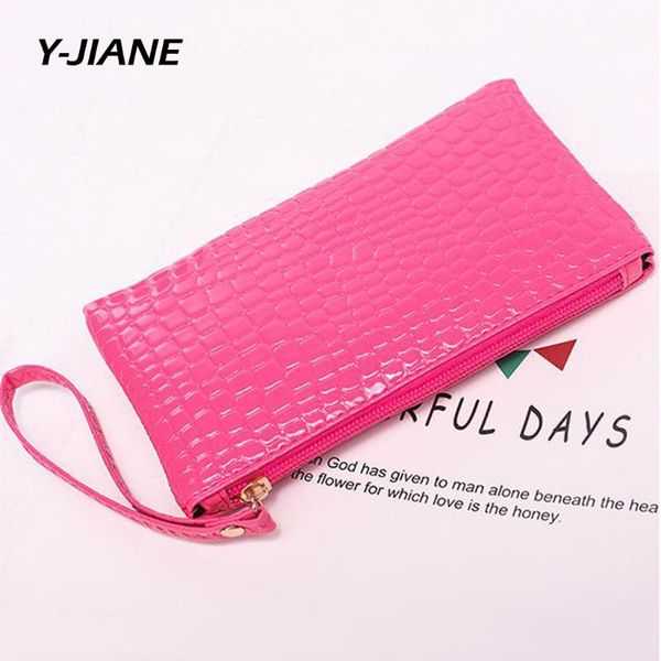 

new women purses solid color leather shoulder strap bag mobile phone big card holders wallet handbag pockets for girls#g3