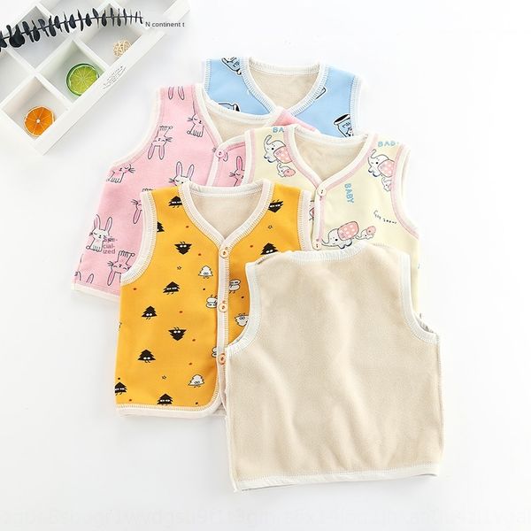 

early 2020 new baby velvet children's cotton warm vest baby warm cardigan vest, Camo