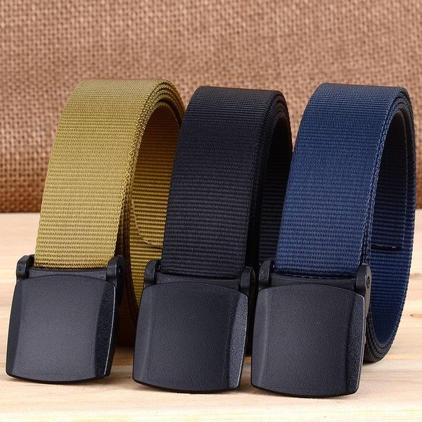 

ykk 2.5cm outdoor light outdoor lightweight quick-drying pure men's and women's nylon belt studentsoutdoortraining thin belt, Black