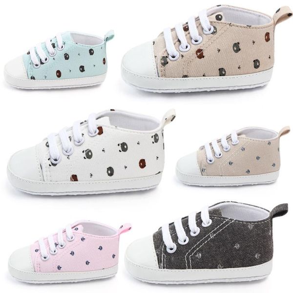 

first walkers aikway baby shoes boy girl canvas born casual soft bottom crown infant toddler