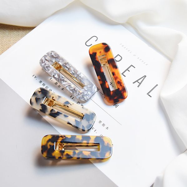 

new woment girls vintage print geometric hair clips barrettes hollow waterdrop hairpins elegant headwear hair accessories, Slivery;white