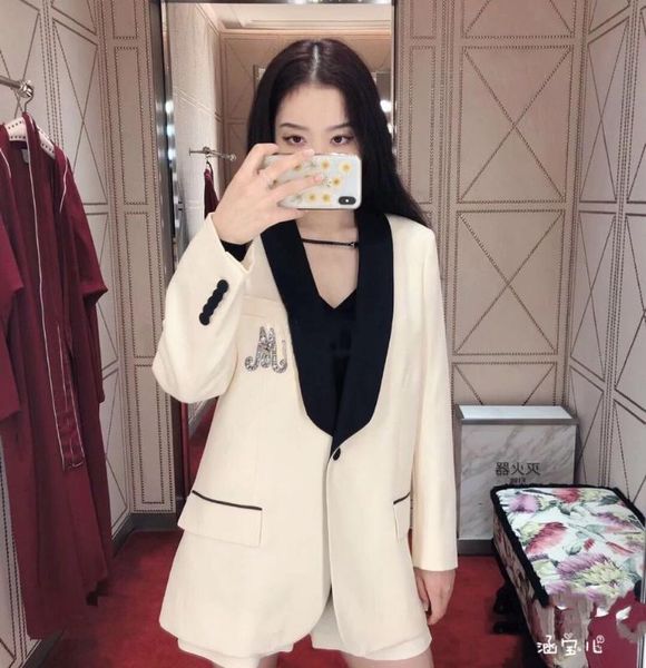 

zx70022 new fashion 2020 suits & blazer popular brand fashion design party style women clothing, White;black