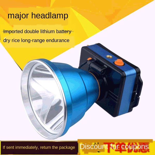 

wqena led headlights scamping outdoor fishing lithium battery rechargeable head-mounted hunting led flashlight headlights scamping outdoor f