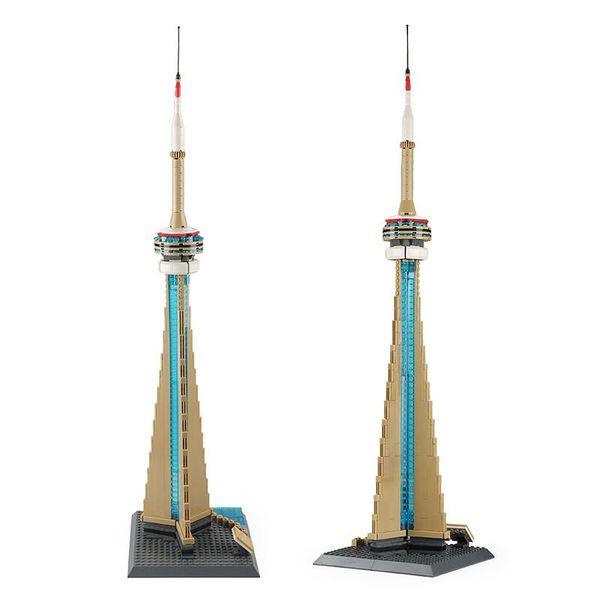 

the cn tower of canada building block model assembly for child toy 03